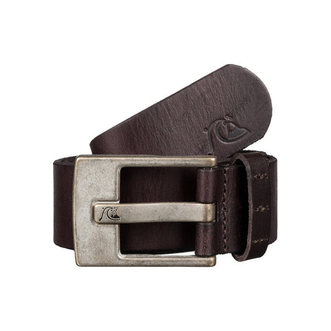 Quiksilver Section Leather Belt - Chocolate