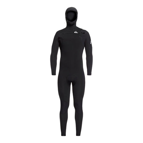 Quiksilver Syncro 5/4/3 CZ GBS Hooded Wetsuit - Black / Silver