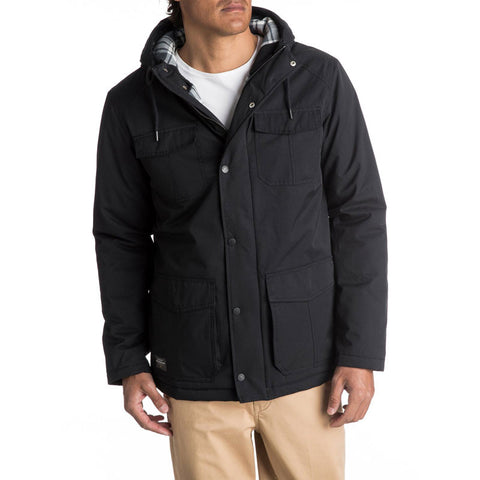 Quiksilver Waterman Weather Waterproof Hooded Jacket - Black