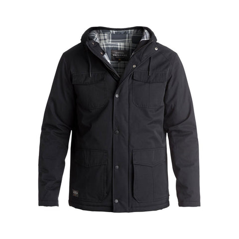 Quiksilver Waterman Weather Waterproof Hooded Jacket - Black