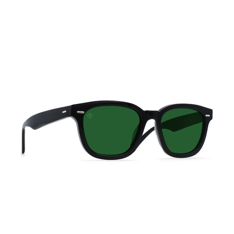 Raen Myles Sunglasses - Crystal Black / Green