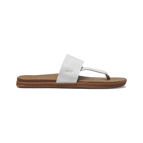Reef Cushion Sol Sandal White Snake Moment Surf Company