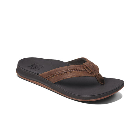 Reef Leather Ortho-Bounce Coast Sandal - Brown
