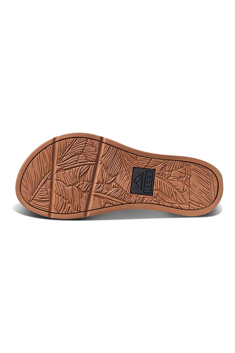 Reef Women's Santa Ana Sandals - Black / Multi - Bottom