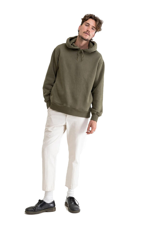 Rhythm Classic Fleece Hoodie - Olive - Full