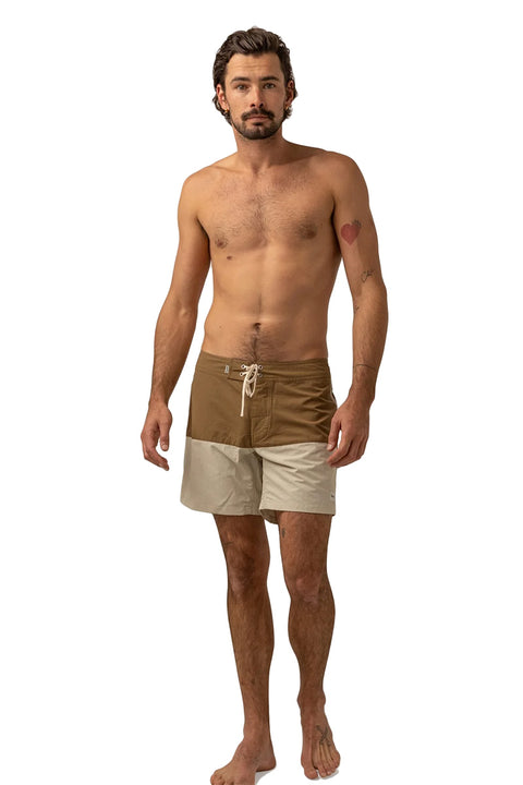 Rhythm Heritage Splice Trunk - Butterscotch - On Model Full Length Shot