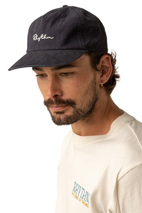 Rhythm Script Cap - Navy - On Model