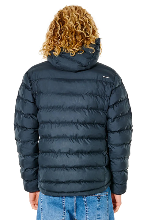 Rip Curl Elite Anti Series Eco Hooded Puffer Jacket - Black