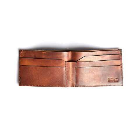 Rip Curl Handcrafted Slim Leather Wallet - Brown