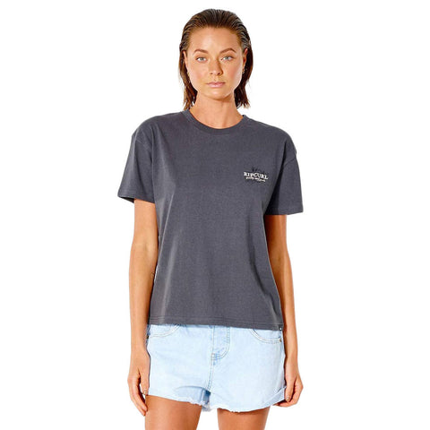 Rip Curl Lunar Tides Relaxed Tee - Washed Black