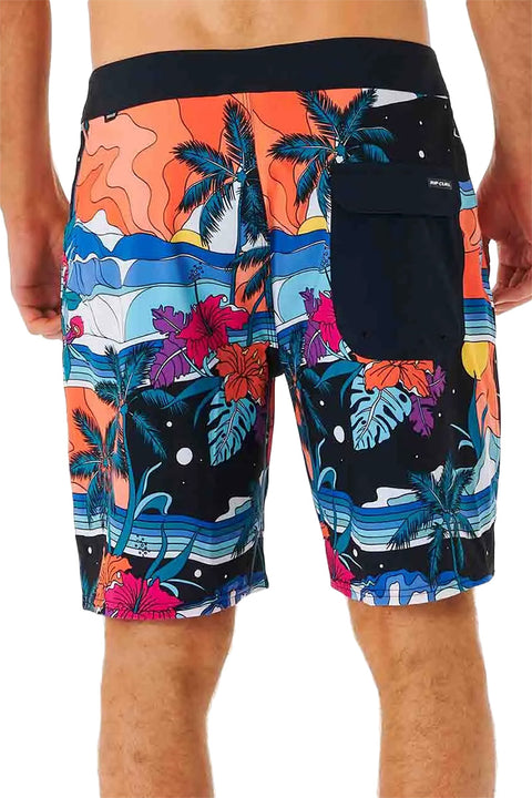 Rip Curl Mirage Postcards 19" Boardshorts - Black - Back