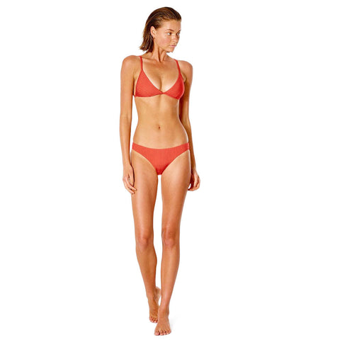 Rip Curl Premium Surf Banded Fixed Bikini Top - Red