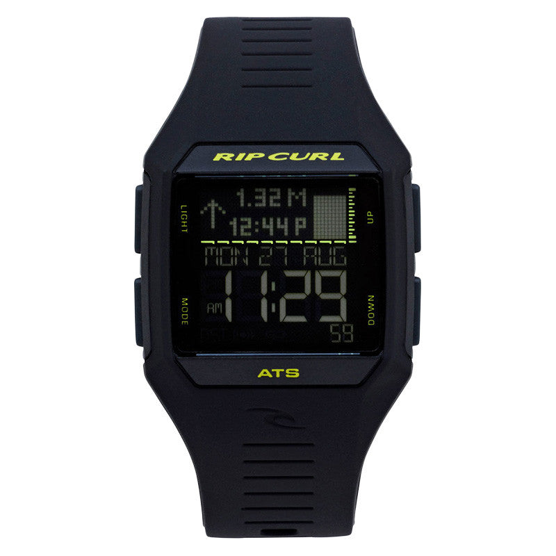 Rip Curl Rifles Midsize Tide Watch Midnight Lime Moment Surf