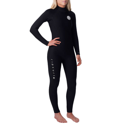 Rip Curl Women's Dawn Patrol 5/3 Back Zip Wetsuit - Black