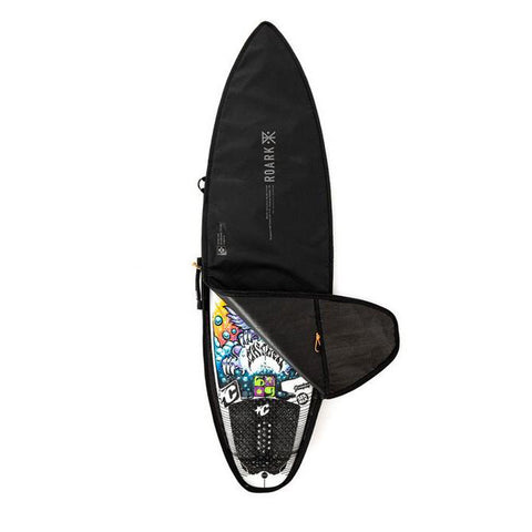 Roark Revival X Creatures Of Leisure Adventure Ready Shortboard Double DT2.0 Boardbag - Black Military