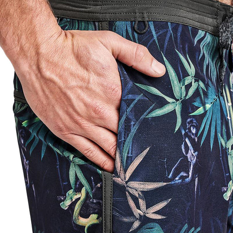 Roark Chiller Jungle Attack Boardshorts - Black