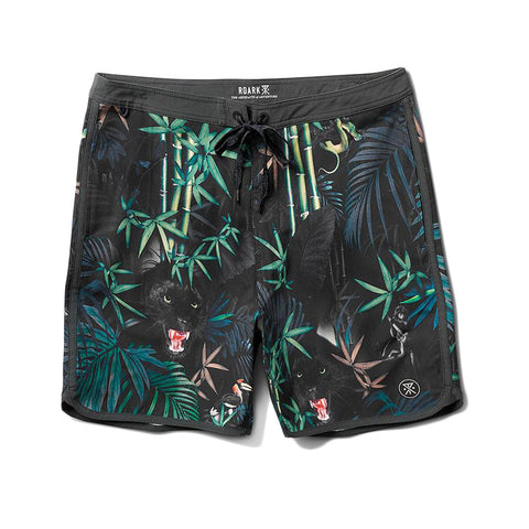 Roark Chiller Jungle Attack Boardshorts - Black