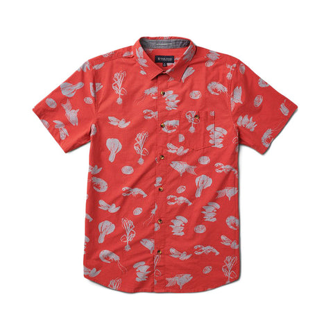 Roark Seafood Stew Button Up Shirt - Red