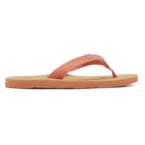 Roxy Avila Leather Sandals - Orange