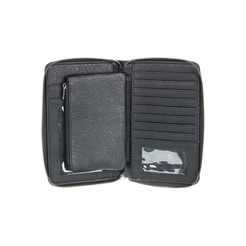 Roxy Back In Brooklyn Zip Around Wallet - Anthracite (Old)