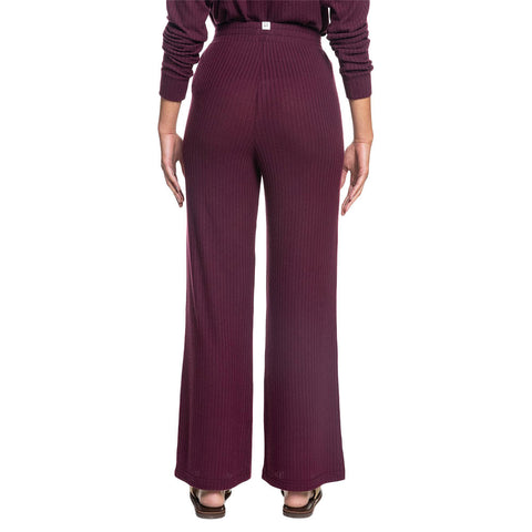 Roxy Comfy Place Cozy Ribbed Pants - Fig