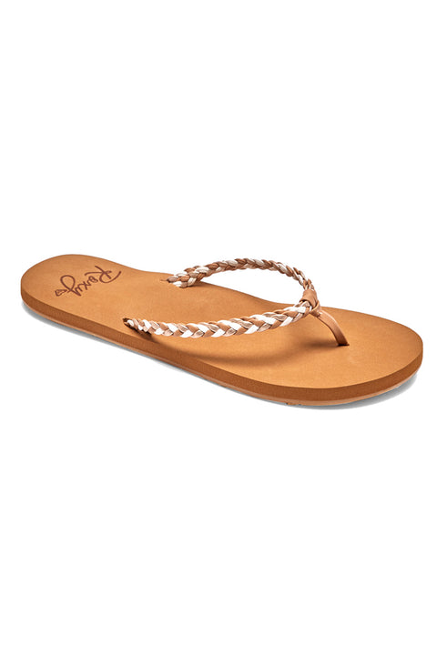 Roxy Costas Sandals - Tan / Gold