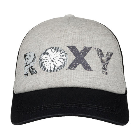 Roxy Dig This Paradise Flag Trucker Hat - Heritage Heather