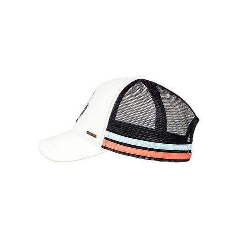 Roxy Dig This Paradise Flag Trucker Hat - Marshmallow