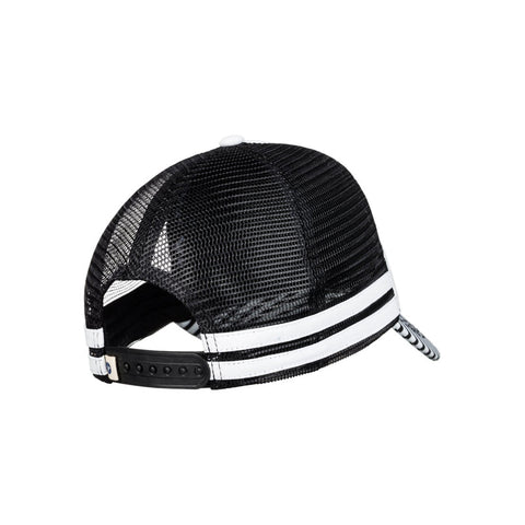 Roxy Dig This Paradise Flag Trucker Hat - Marshmallow Classic Stripe