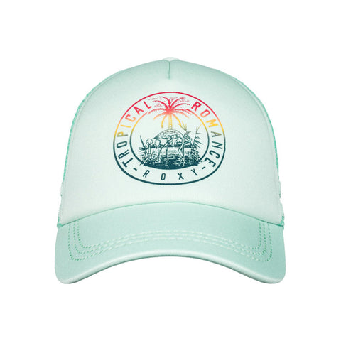 Roxy Dig This Paradise Flag Trucker Hat - Pastel Turquoise