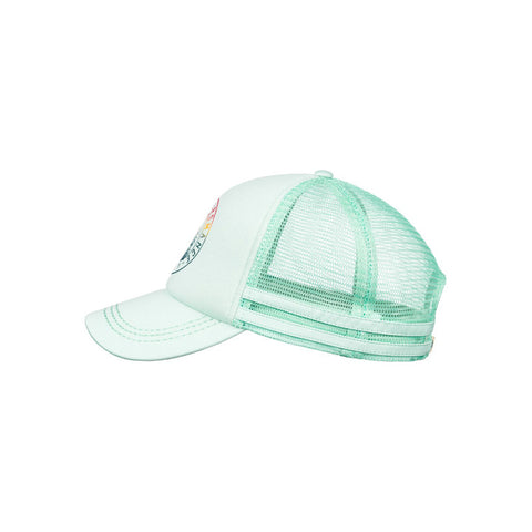 Roxy Dig This Paradise Flag Trucker Hat - Pastel Turquoise