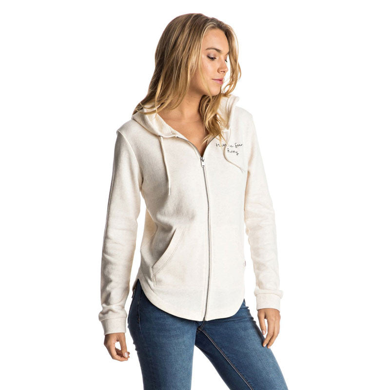 Roxy Hawser B Zip Hoodie - Metro Heather | Moment Surf Company