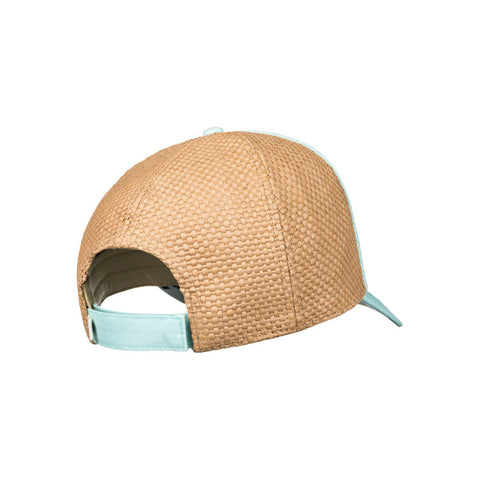 Roxy Incognito Straw Baseball Hat - Pastel Turquoise