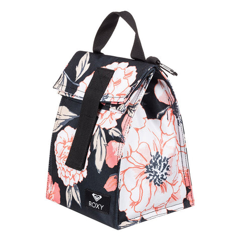Roxy Lunch Hour Insulated Lunch Bag - Anthracite S New Flowers