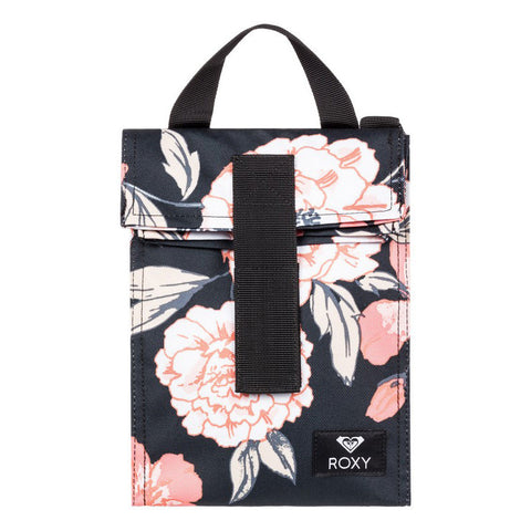 Roxy Lunch Hour Insulated Lunch Bag - Anthracite S New Flowers