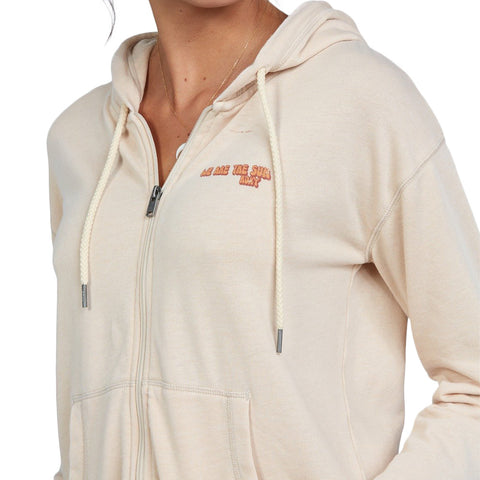 Roxy Moon Rising Zip Up Hoodie - Tapioca