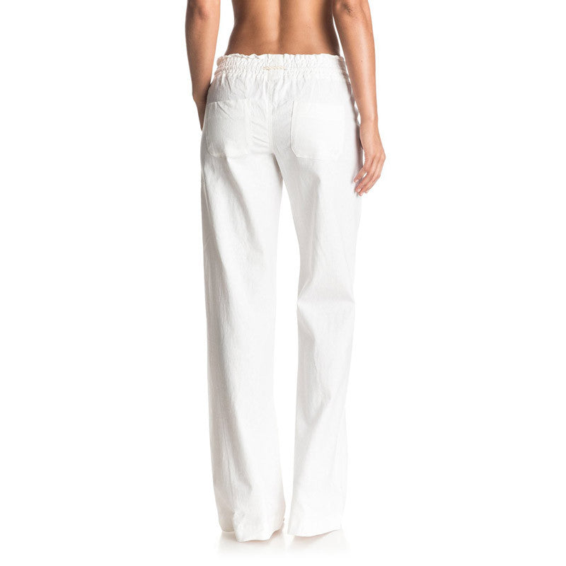 Roxy white 2025 linen pants