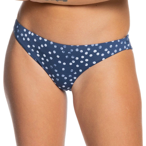 Roxy Printed Beach Classics Mini Bikini Bottom - Mood Indigo Kuta Dots