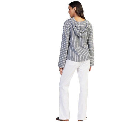 Roxy Run Around L/S Poncho - Mood Indigo Double Stripe