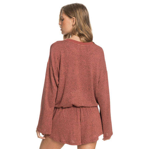 Roxy Super Chill Long Sleeve Top - Marsala