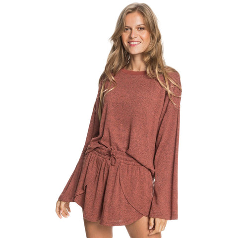 Roxy Super Chill Long Sleeve Top - Marsala