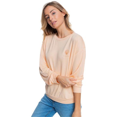 Roxy Surfing By Moonlight B Super Soft Sweatshirt - Apricot Ice