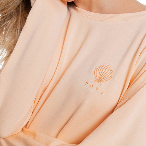 Roxy Surfing By Moonlight B Super Soft Sweatshirt - Apricot Ice