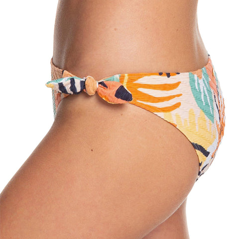 Roxy Swim The Sea Moderate Bikini Bottom - Peach Blush Bright Skies