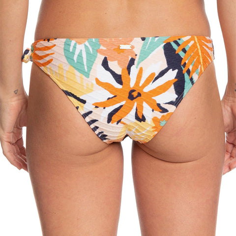 Roxy Swim The Sea Moderate Bikini Bottom - Peach Blush Bright Skies