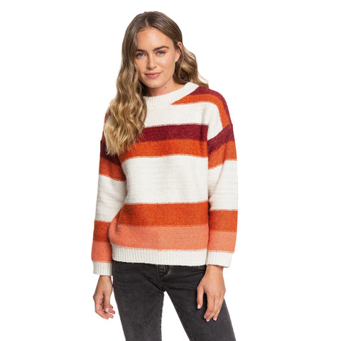 Roxy Trip For Two Stripe Sweater - Canyon Clay
