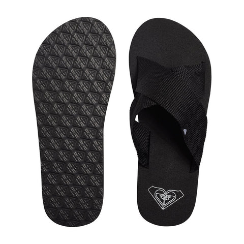 Roxy Cayman Flip Flops - Black