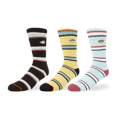 Salty Crew Beachbreak Socks 3-Pack - Assorted