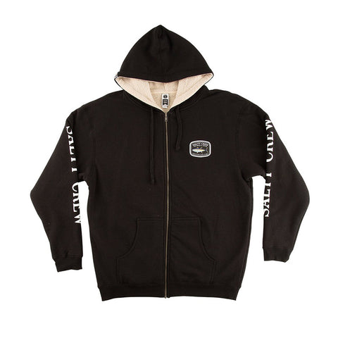 Salty Crew Pacific Sherpa Lined Fleece - Black