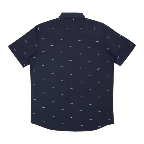 Salty Crew Provisions S/S Woven Shirt - Navy